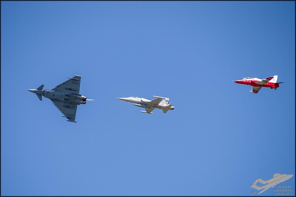 NATO Flypast - EF2000, F-5 and Hawk 