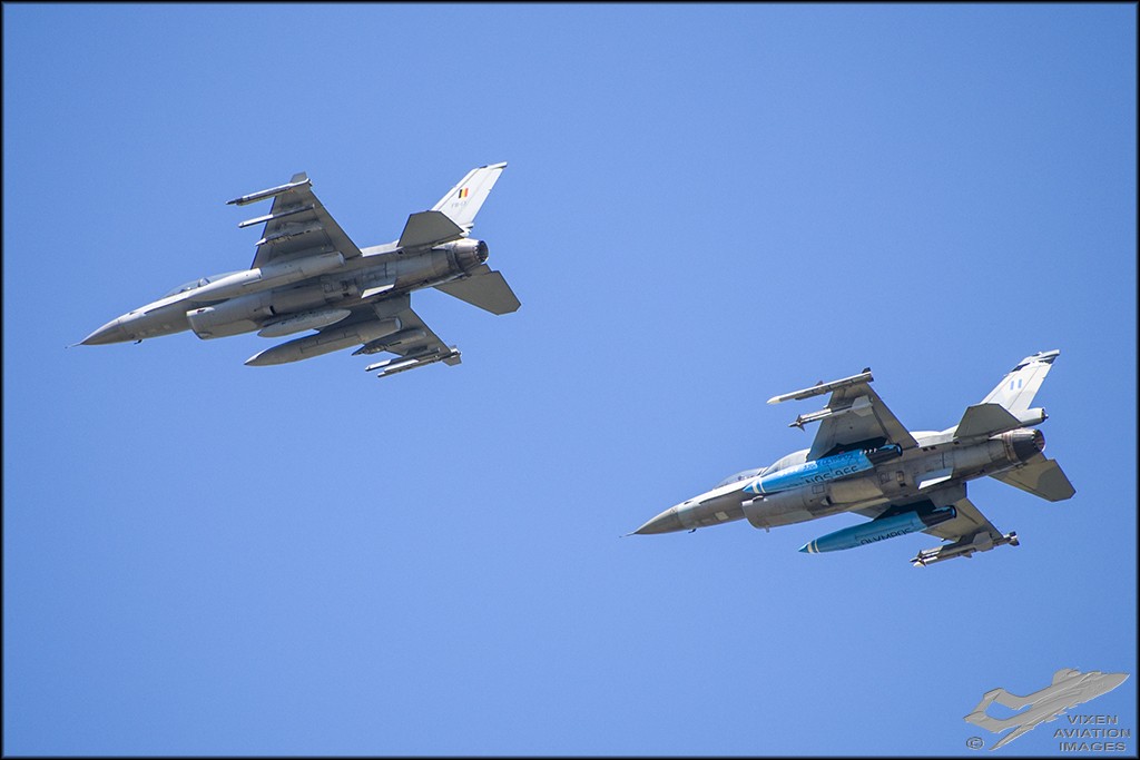 NATO Flypast F-16s 