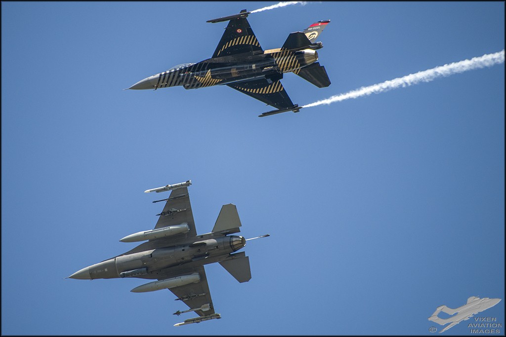 NATO Flypast F-16s 