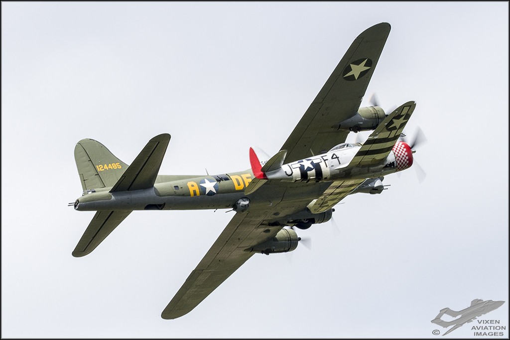 B-17G Flying Fortress and P-47D Thunderbolt 