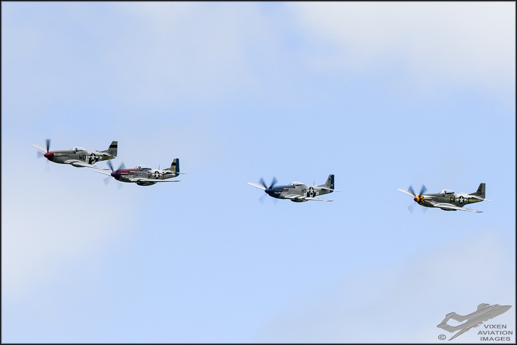 North American P-51D Mustangs 