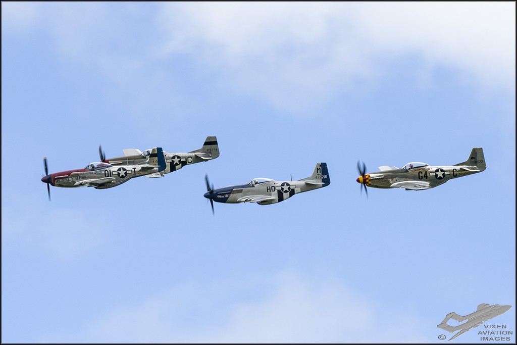 North American P-51D Mustangs 