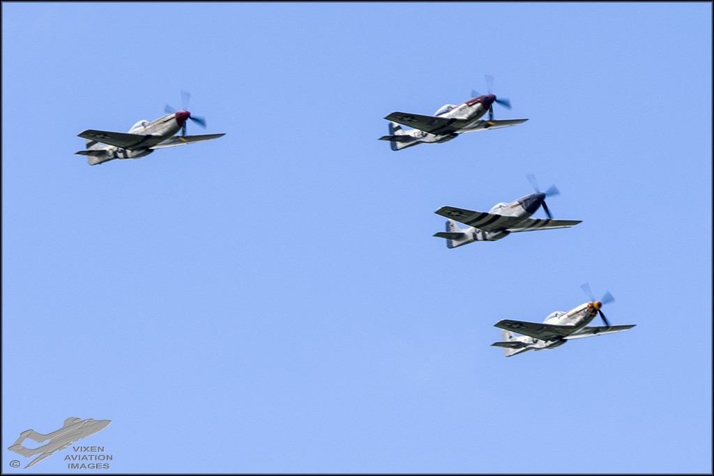 North American P-51D Mustangs 