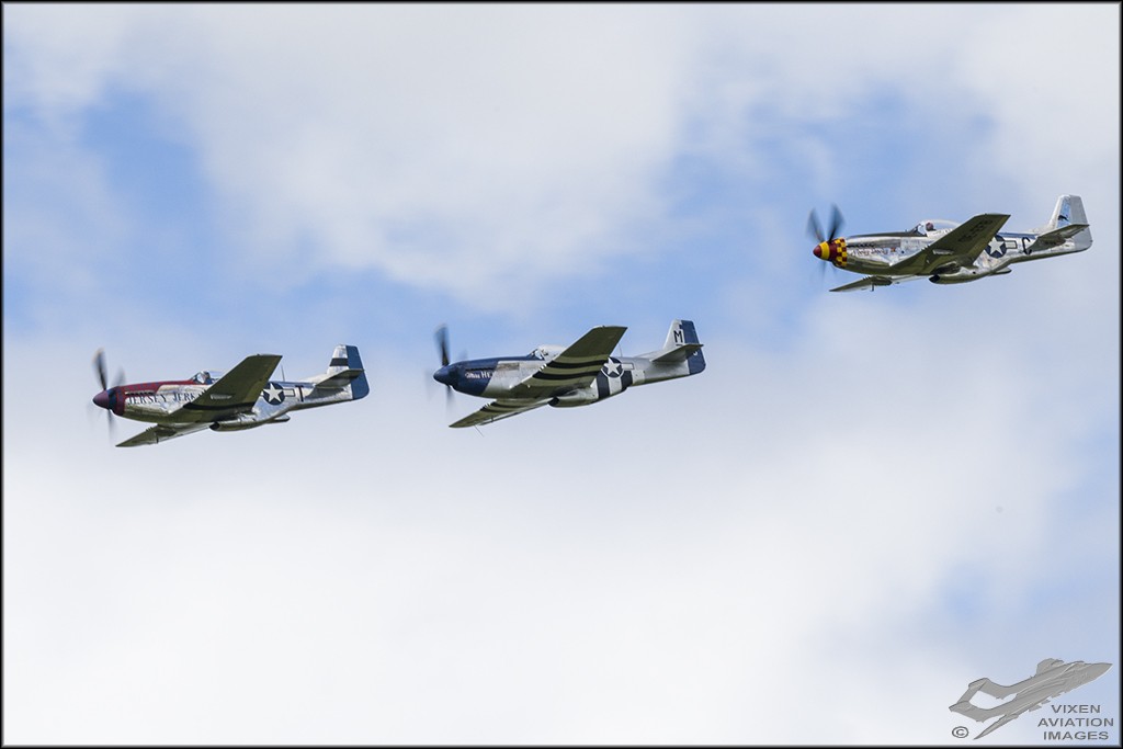 North American P-51D Mustangs 