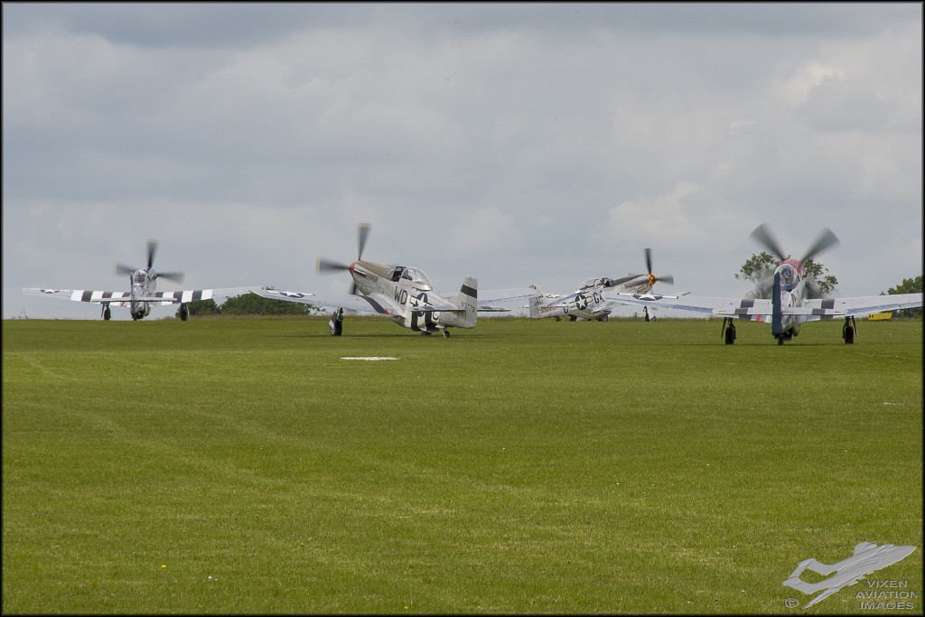 North American P-51D Mustangs 